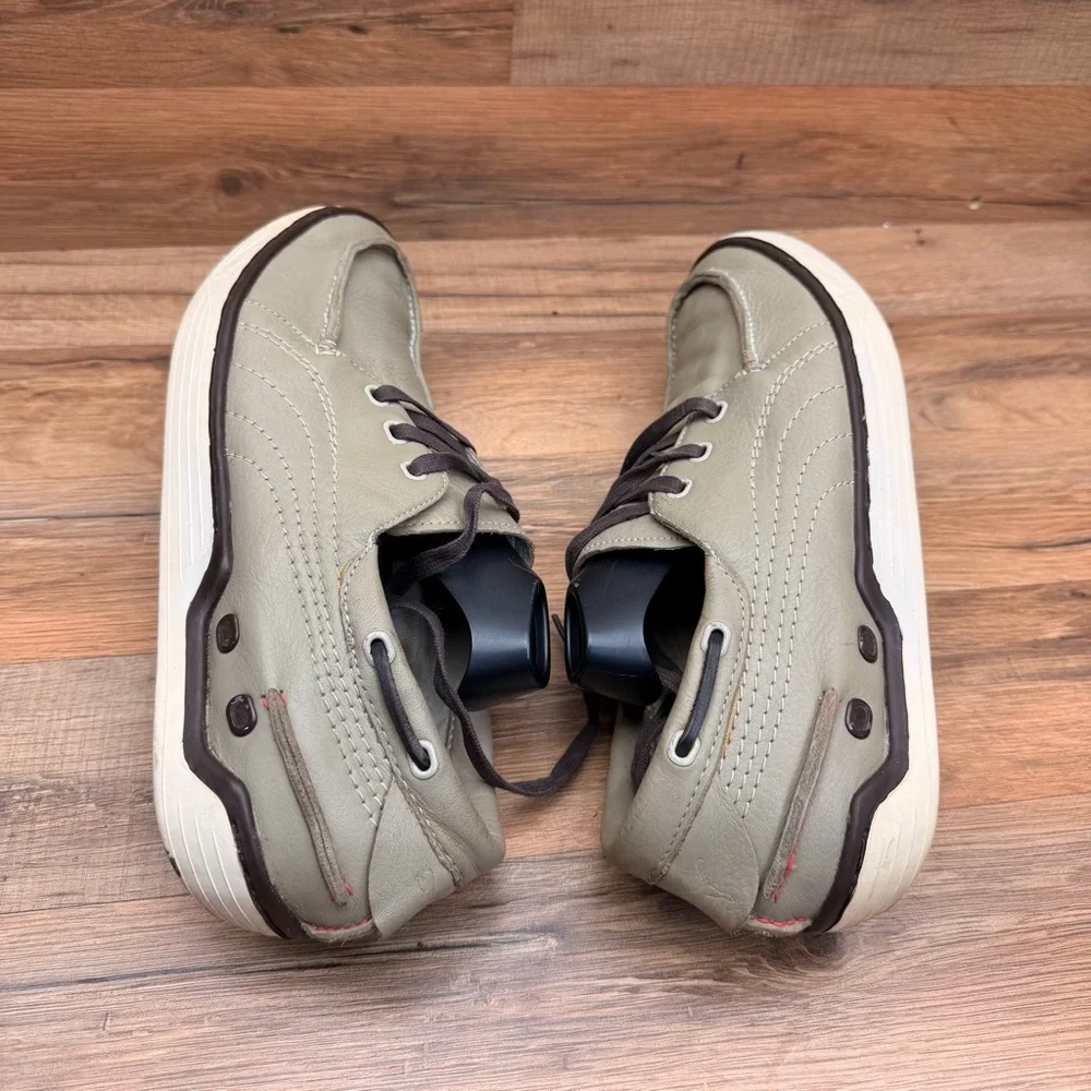 Puma volvo ocean Race Men's size 11.5 Gray Leather Boat Shoes